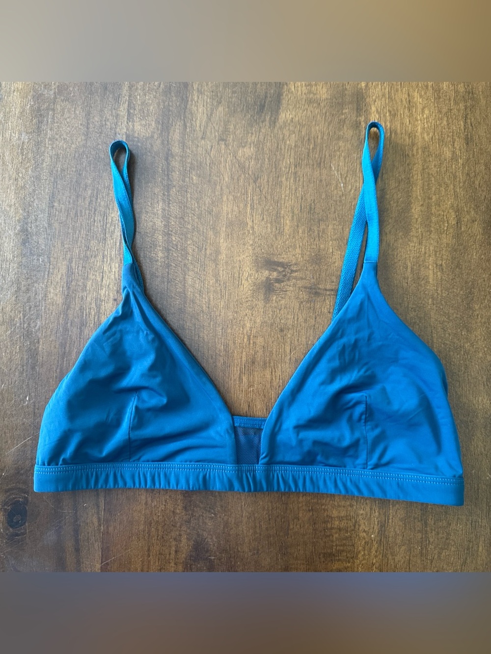 Pepper Blue Limitless Wirefree Scoop Wireless T-shirt Bra Size M Back Close